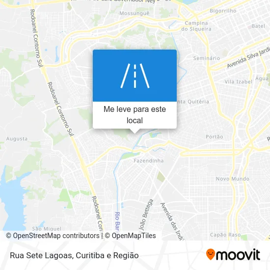 Rua Sete Lagoas mapa