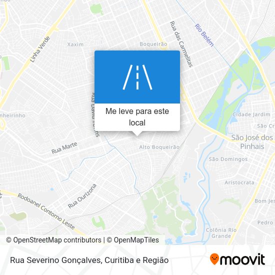 Rua Severino Gonçalves mapa
