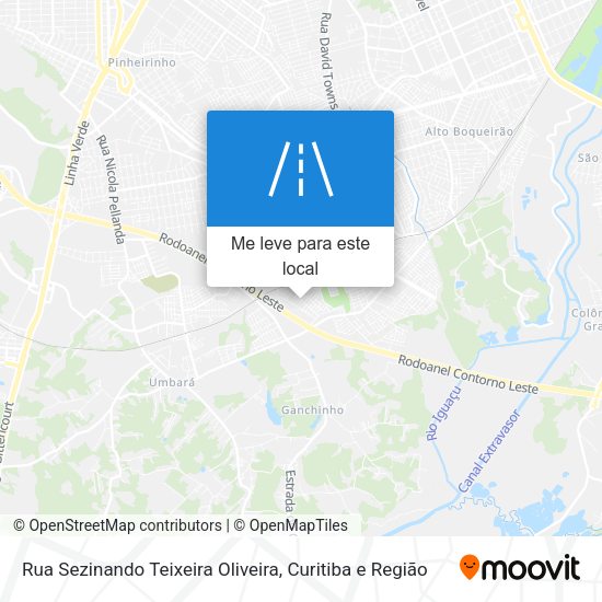 Rua Sezinando Teixeira Oliveira mapa