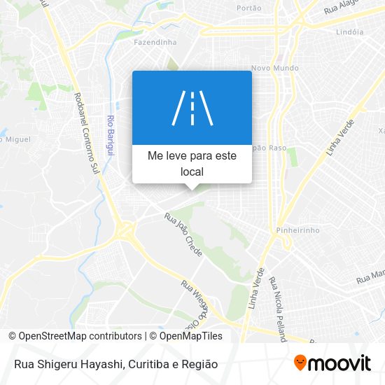 Rua Shigeru Hayashi mapa