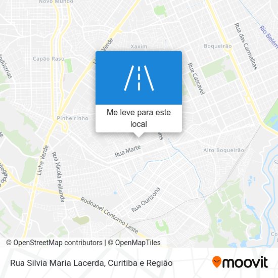 Rua Silvia Maria Lacerda mapa