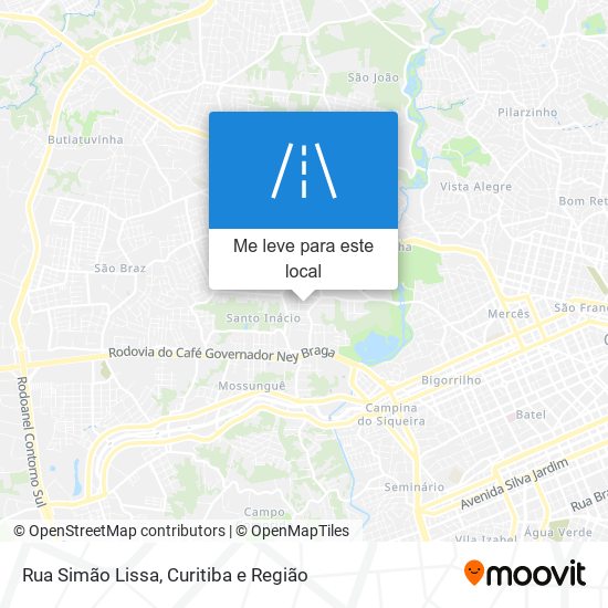 Rua Simão Lissa mapa