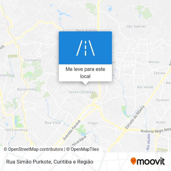 Rua Simão Purkote mapa