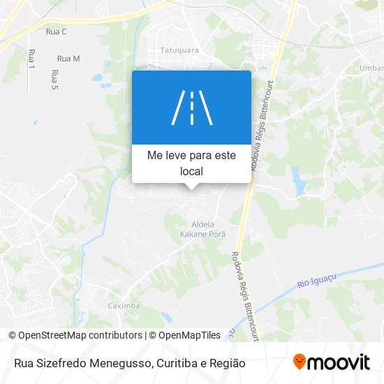 Rua Sizefredo Menegusso mapa