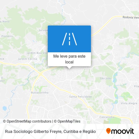 Rua Sociologo Gilberto Freyre mapa