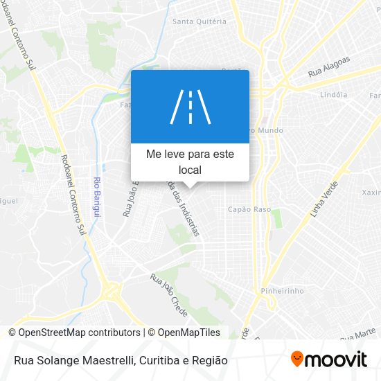 Rua Solange Maestrelli mapa