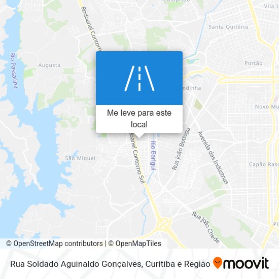 Rua Soldado Aguinaldo Gonçalves mapa