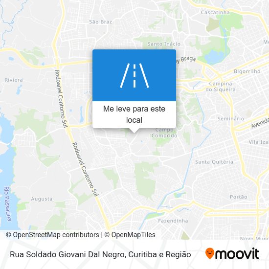 Rua Soldado Giovani Dal Negro mapa