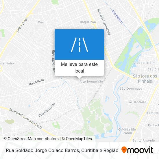 Rua Soldado Jorge Colaco Barros mapa