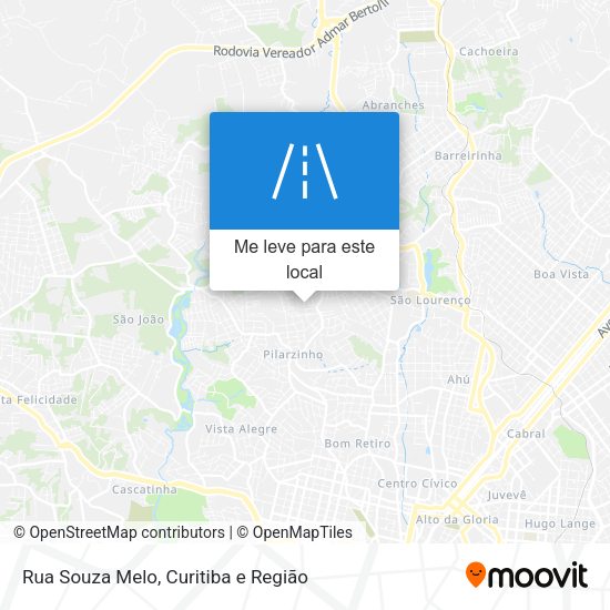 Rua Souza Melo mapa