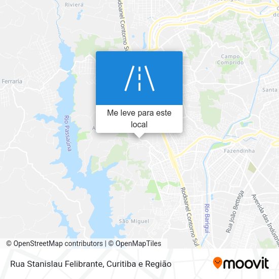 Rua Stanislau Felibrante mapa