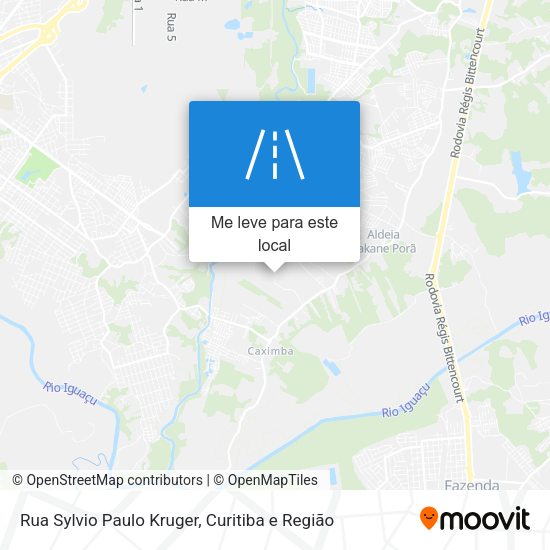Rua Sylvio Paulo Kruger mapa
