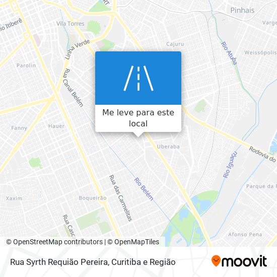 Rua Syrth Requião Pereira mapa