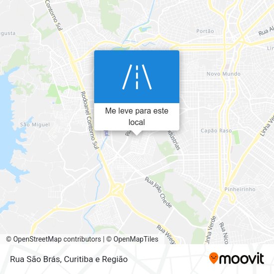Rua São Brás mapa