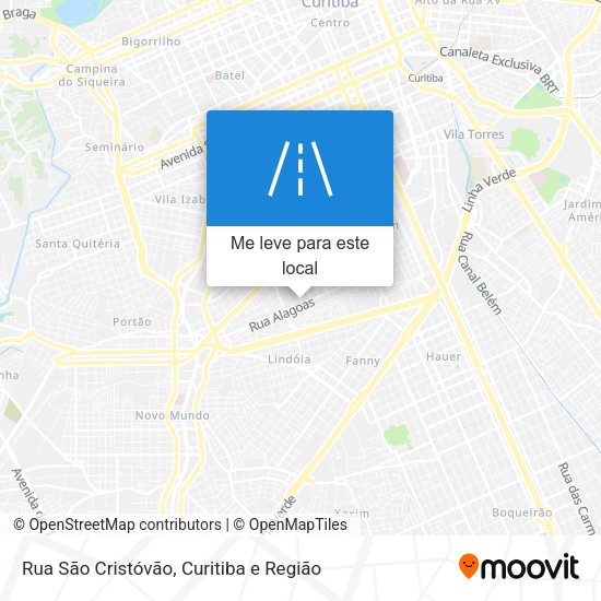 Rua São Cristóvão mapa