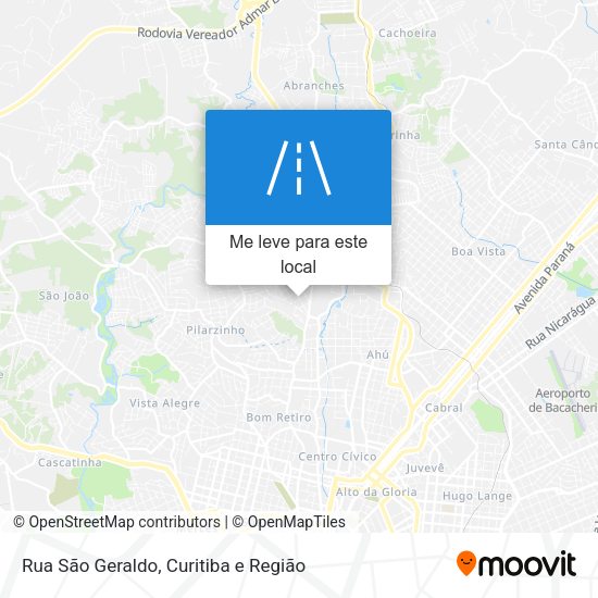 Rua São Geraldo mapa