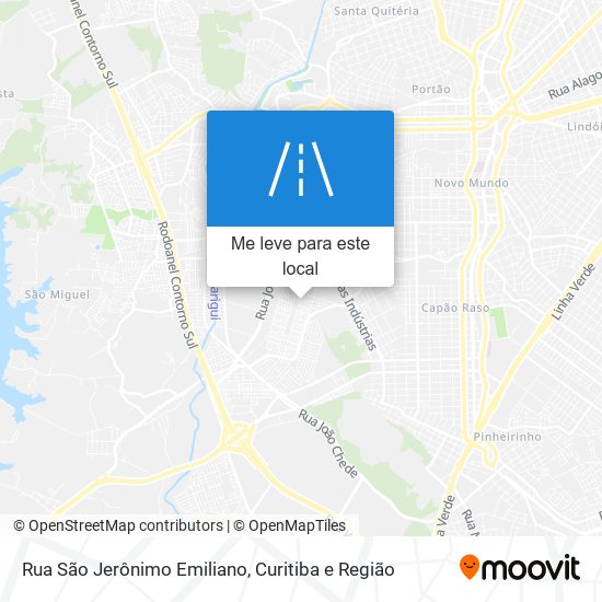 Rua São Jerônimo Emiliano mapa