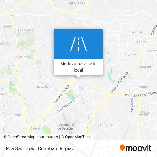Rua São João mapa