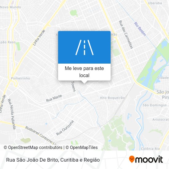 Rua São João De Brito mapa