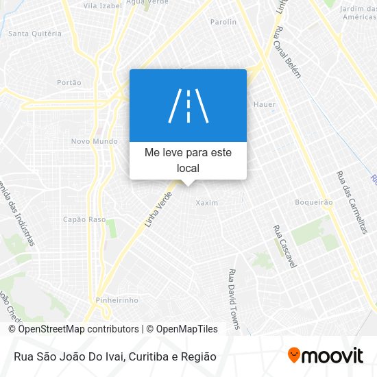 Rua São João Do Ivai mapa