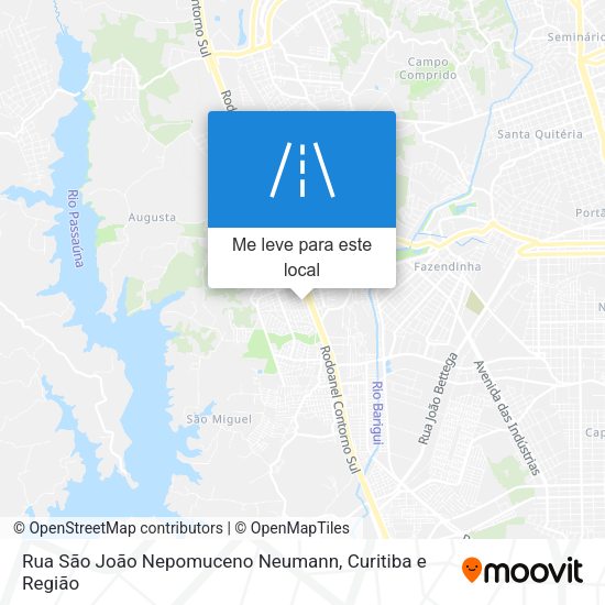 Rua São João Nepomuceno Neumann mapa