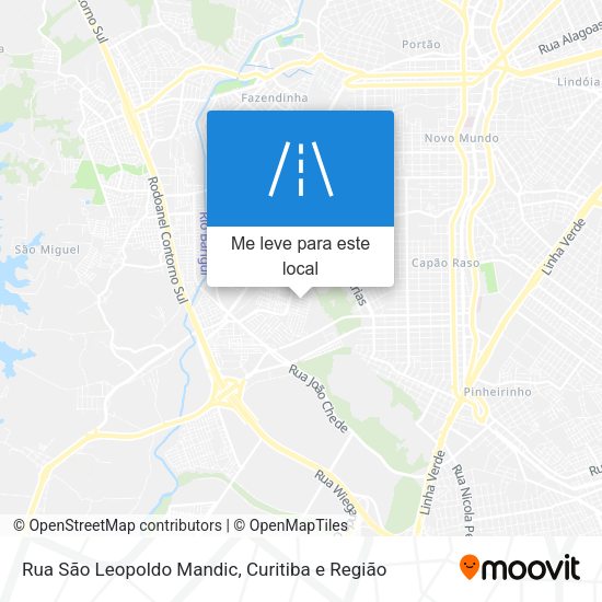 Rua São Leopoldo Mandic mapa