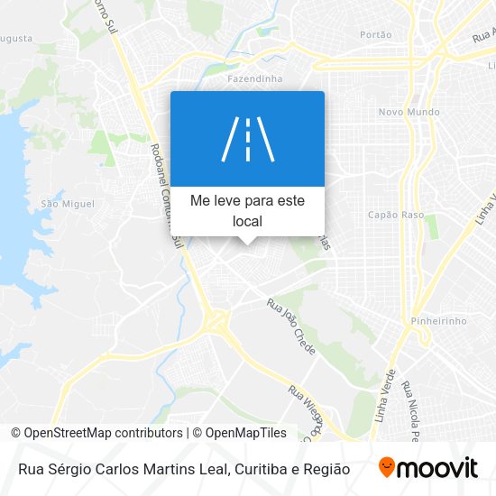 Rua Sérgio Carlos Martins Leal mapa