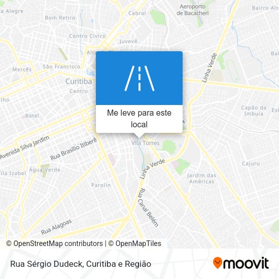 Rua Sérgio Dudeck mapa