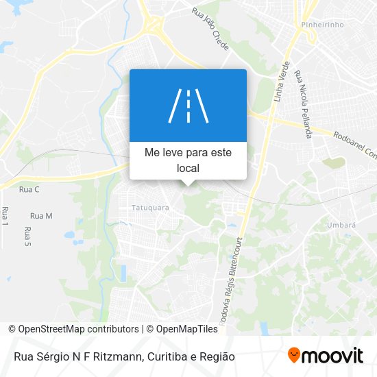 Rua Sérgio N F Ritzmann mapa