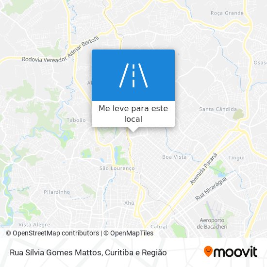 Rua Sílvia Gomes Mattos mapa