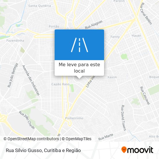 Rua Sílvio Gusso mapa