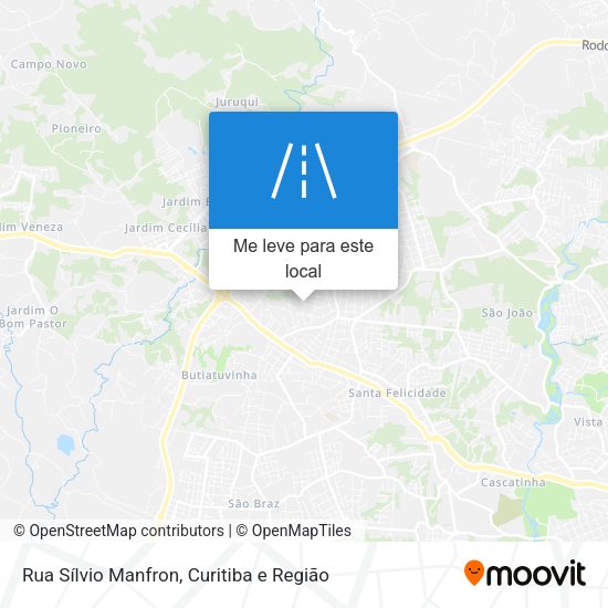 Rua Sílvio Manfron mapa