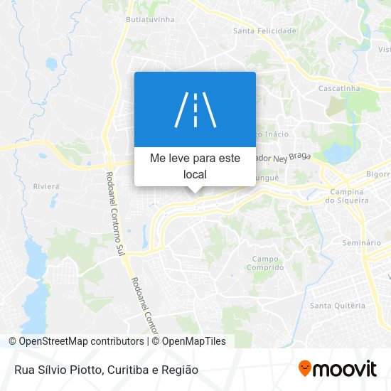 Rua Sílvio Piotto mapa