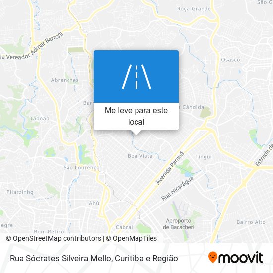 Rua Sócrates Silveira Mello mapa