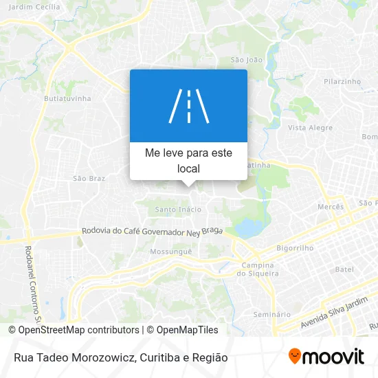 Rua Tadeo Morozowicz mapa