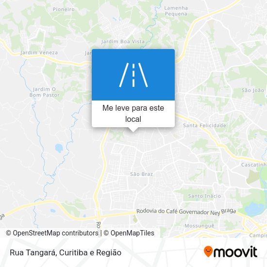 Rua Tangará mapa