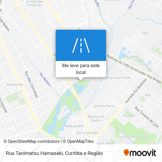 Rua Tanimatsu Hamasaki mapa