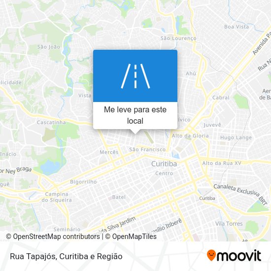 Rua Tapajós mapa