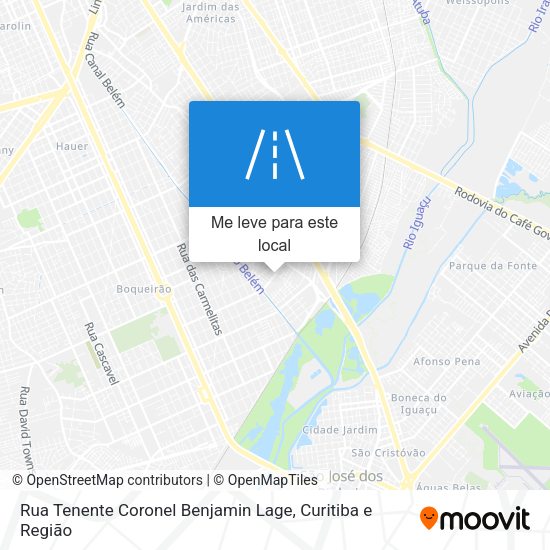 Rua Tenente Coronel Benjamin Lage mapa