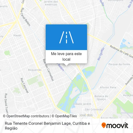Rua Tenente Coronel Benjamin Lage mapa