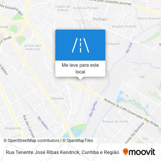 Rua Tenente José Ribas Kendrick mapa