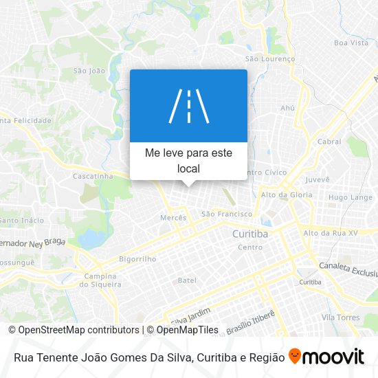 Rua Tenente João Gomes Da Silva mapa