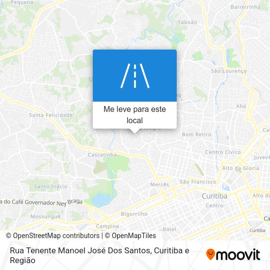Rua Tenente Manoel José Dos Santos mapa