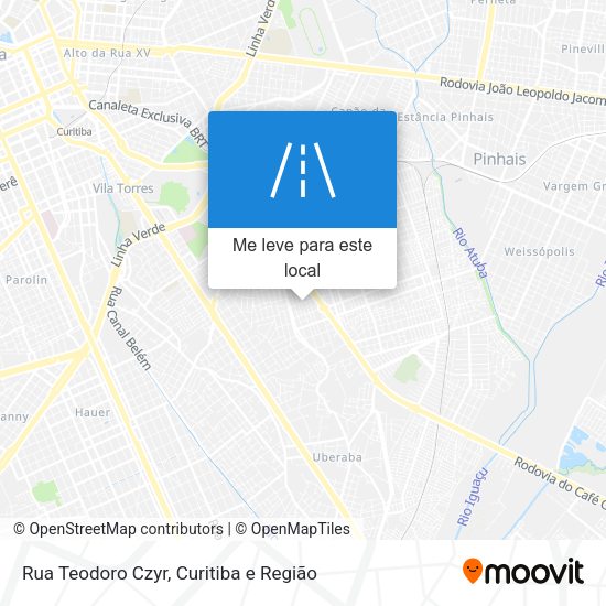 Rua Teodoro Czyr mapa
