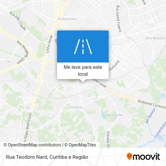 Rua Teodoro Nard mapa