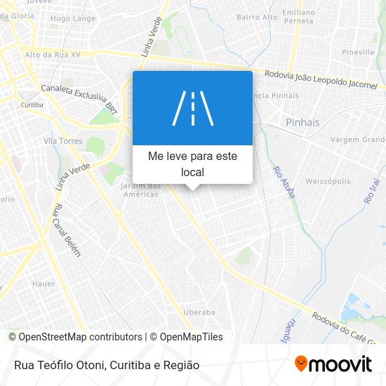 Rua Teófilo Otoni mapa