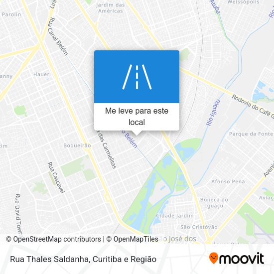 Rua Thales Saldanha mapa
