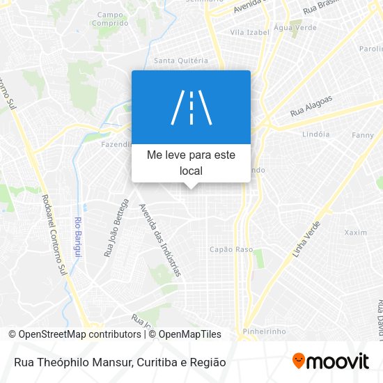 Rua Theóphilo Mansur mapa