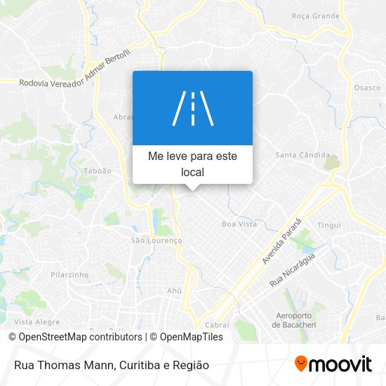 Rua Thomas Mann mapa