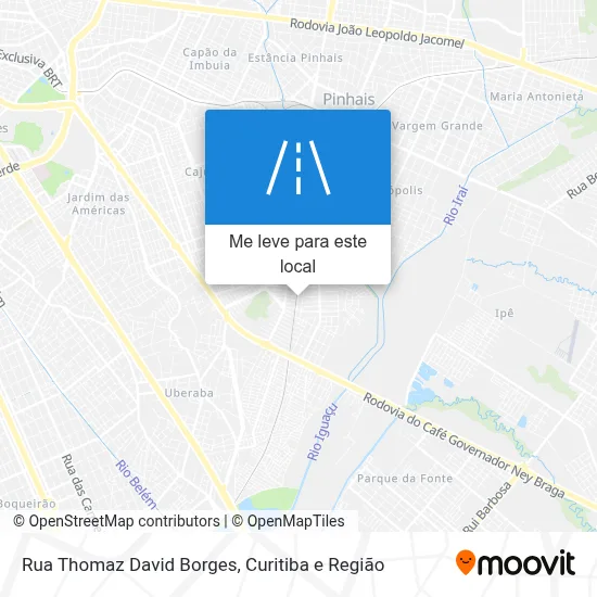Rua Thomaz David Borges mapa